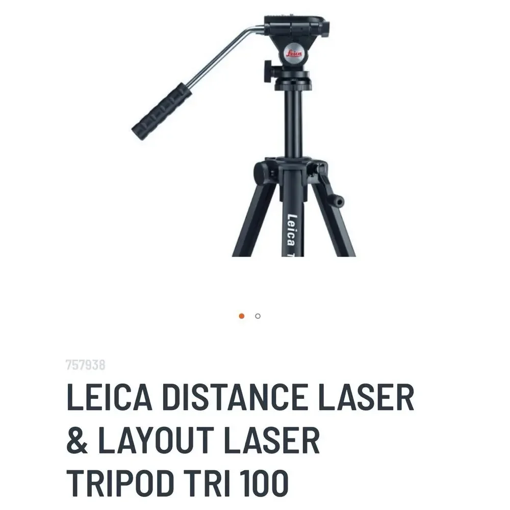 Leica TRI 100 Aluminum Tripod with Carrying Bag in Box - 70–172cm